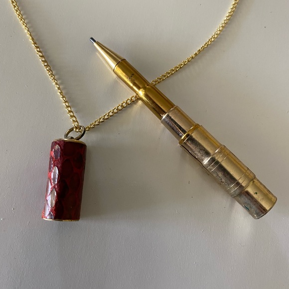 Vintage Jewelry - Vintage 40’s Collapsing Lead Pencil Necklace